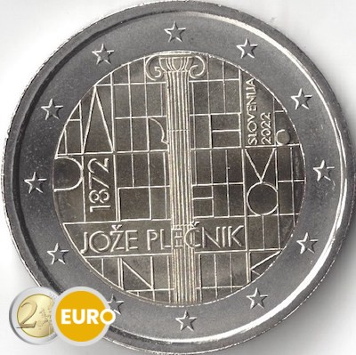 2 euros Eslovenia 2022 - Joze Plecnik UNC