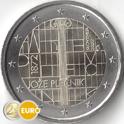 2 euro Slowenien 2022 - Joze Plecnik UNZ