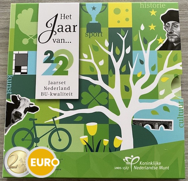 Euro set BU FDC Netherlands 2022 Earth