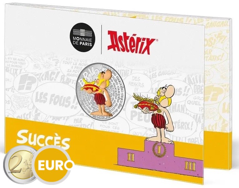 50 euros Francia 2022 - Asterix éxito BE Proof Plata colorado
