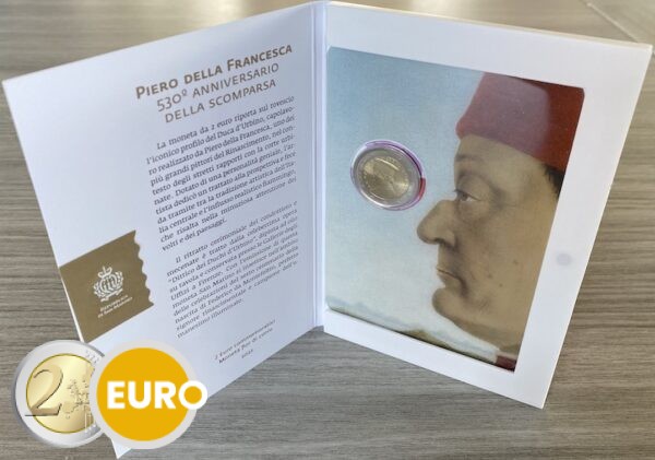 2 euro San Marino 2022 - Piero Della Francesca BU FDC