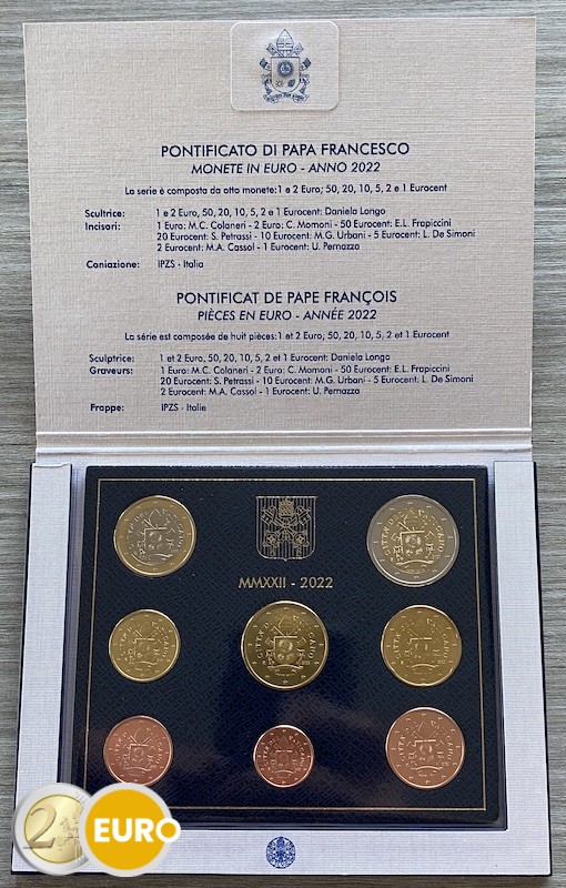 Euro set BU FDC Vaticaan 2022