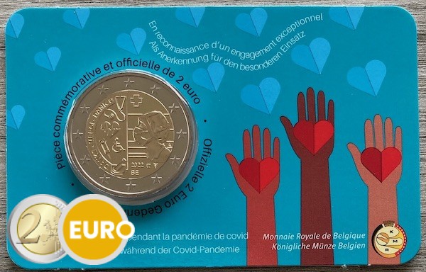 2 euro Belgie 2022 - Gezondheidszorg BU FDC Coincard FR