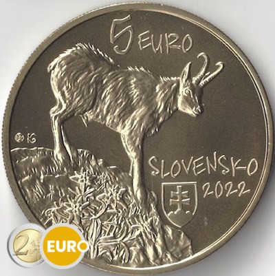 5 euros Eslovaquia 2022 - La gamuza UNC