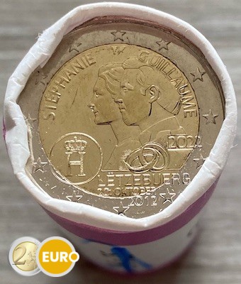 25 x 2 euro Luxembourg 2022 - 10 years wedding Guillaume and Stephanie