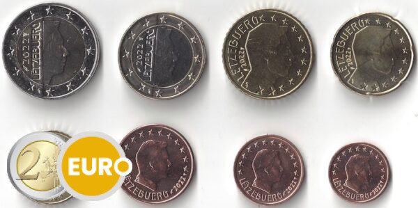 Euro set UNC Luxemburg 2022
