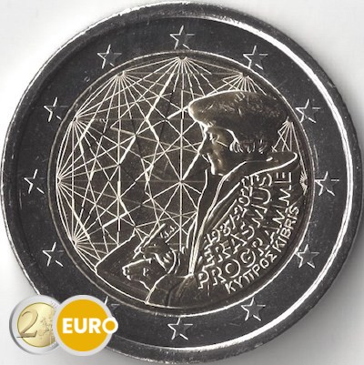 2 euro Cyprus 2022 - Erasmus UNC