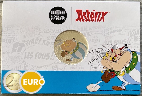50 euros Francia 2022 - Asterix Amistad BU FDC Plata colorado