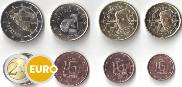 Euro set UNC Croatia 2023