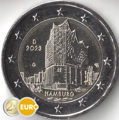 2 euros Alemania 2023 - Hamburgo UNC