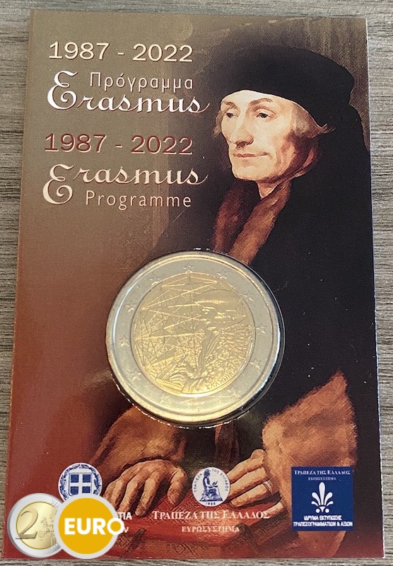 2 euros Grecia 2022 - Erasmus BU FDC Coincard