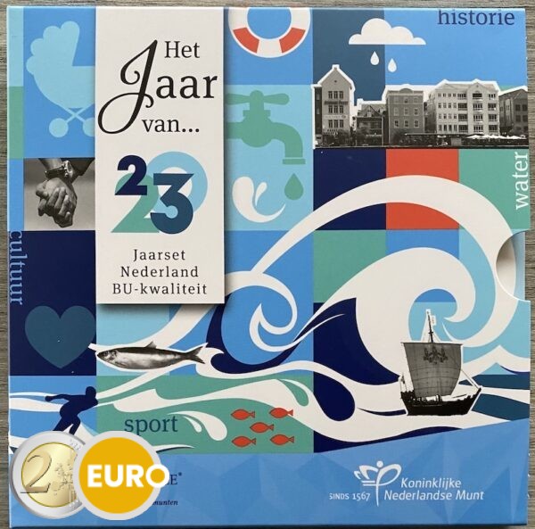 Euro set BU FDC Netherlands 2023 Water