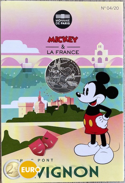 10 euros Francia 2018 - Mickey Sobre el puente de Aviñón - en coincard