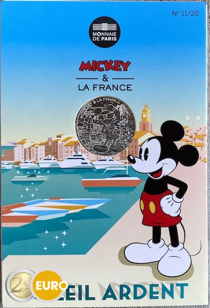 10 euros Francia 2018 - Mickey Sol ardiente - en coincard