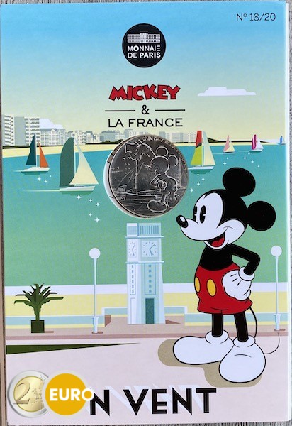 10 Euro Frankreich 2018 - Mickey Viel Glück - in Coincard