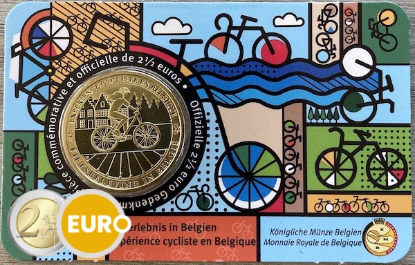 2,50 euros Bélgica 2023 - Experiencia ciclista BU FDC Coincard FR