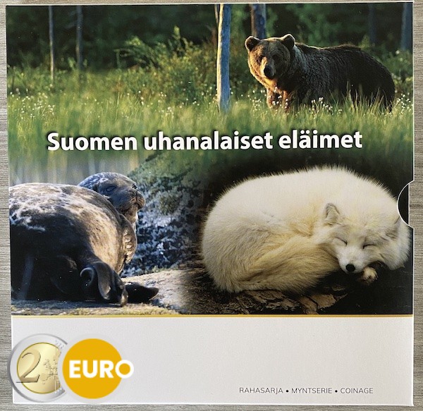 Serie de euro BU FDC Finlandia 2023 Especies animales amenazadas de extinción