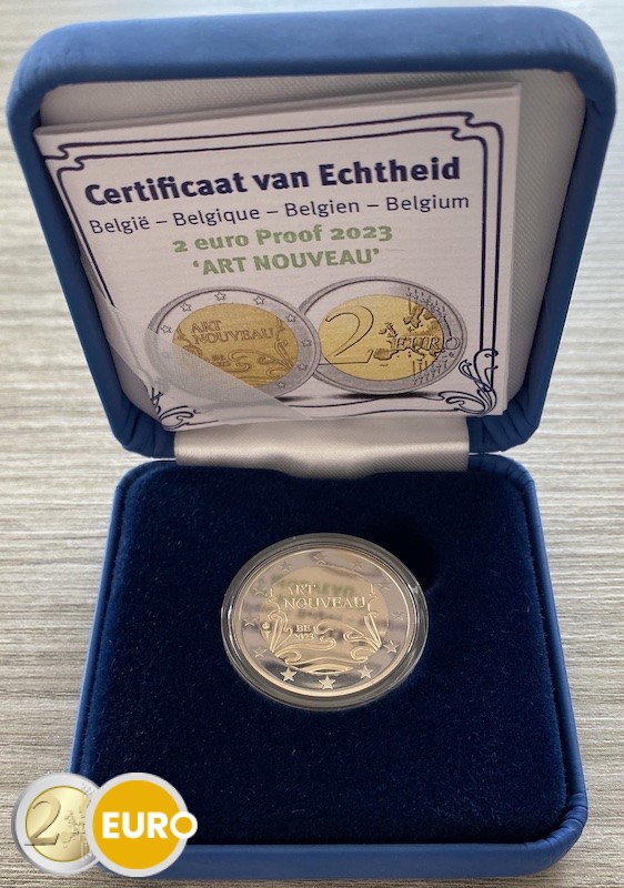 2 Euro Belgien 2023 - Jugendstil PP