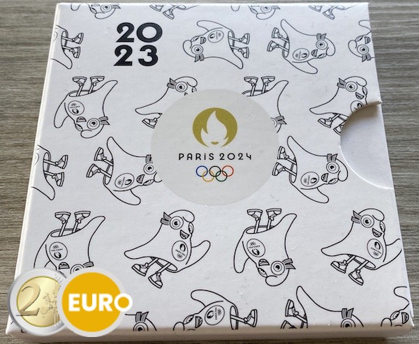 250 euro Frankrijk 2023 - Vlag Olympische Spelen BE Proof goud