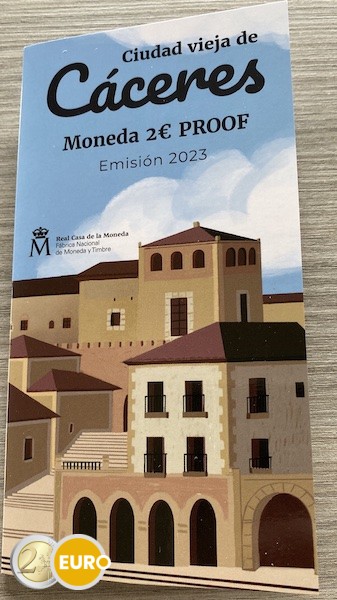 2 euro Spain 2023 - Old town of Caceres BE Proof