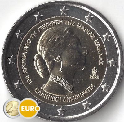 2 euro Griekenland 2023 - Maria Callas UNC