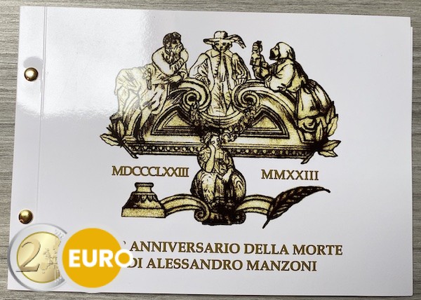 2 euro Vatican 2023 - Alessandro Manzoni BU FDC Numisletter