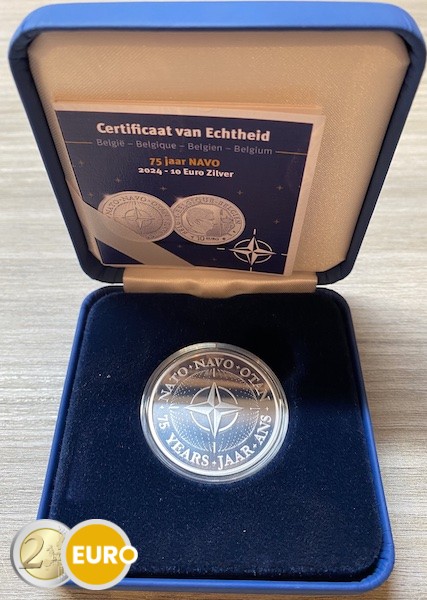 10 euro Belgium 2024 - 75 years NATO BE Proof Silver