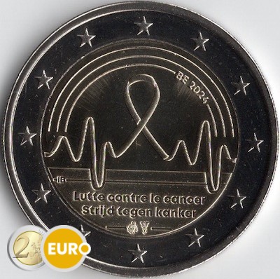2 euros Bélgica 2024 - Lucha contra el cáncer UNC