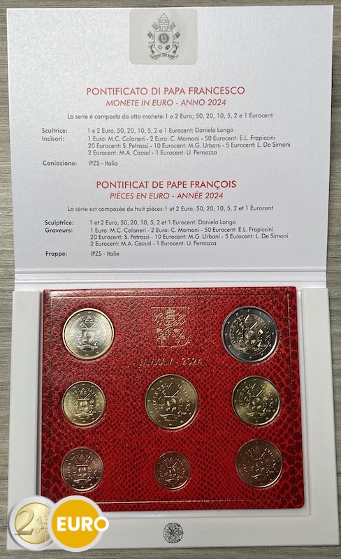 Serie de euro BU FDC Vaticano 2024