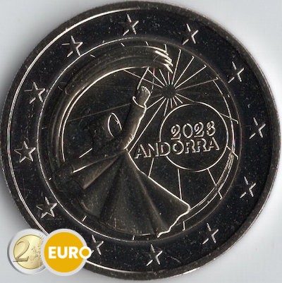 2 euro Andorra 2023 - Festivals zomerzonnewende UNC