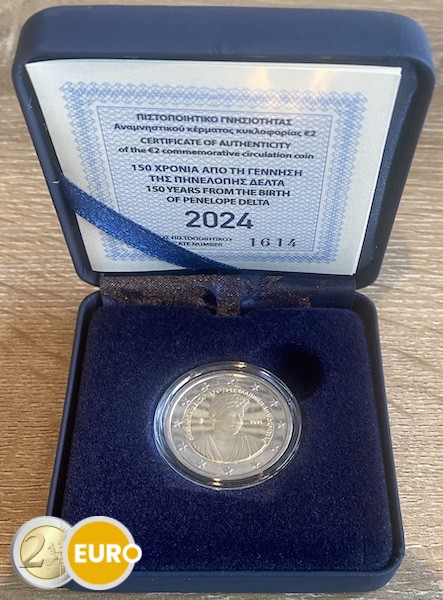 2 euro Griekenland 2024 - Penelope Delta BE Proof