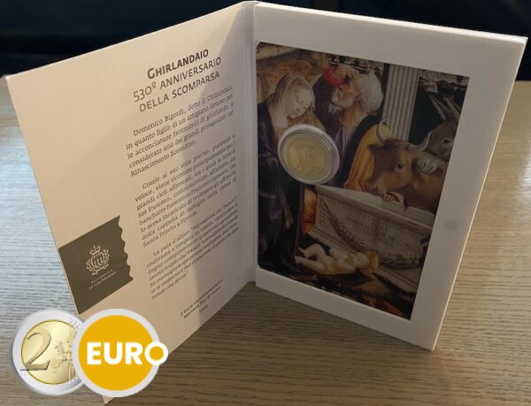 2 euros San Marino 2024 - Ghirlandaio BU FDC