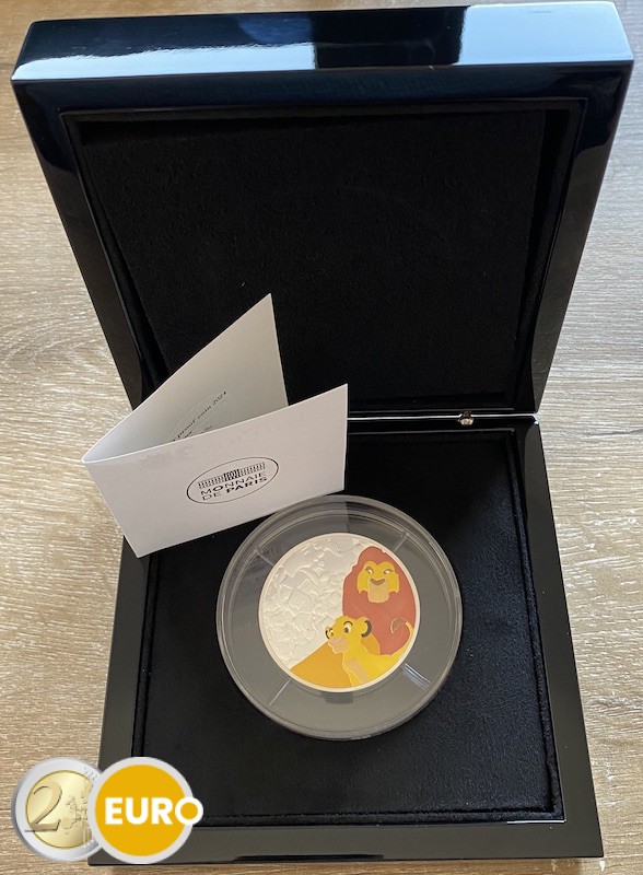 50 Euro Frankreich 2024 - 30 Jahre König der Löwen PP 5oz Silber Farbig