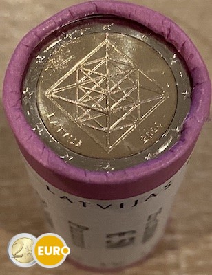 Roll 2 euro Latvia 2024 - Himmeli Puzuris straw mobile