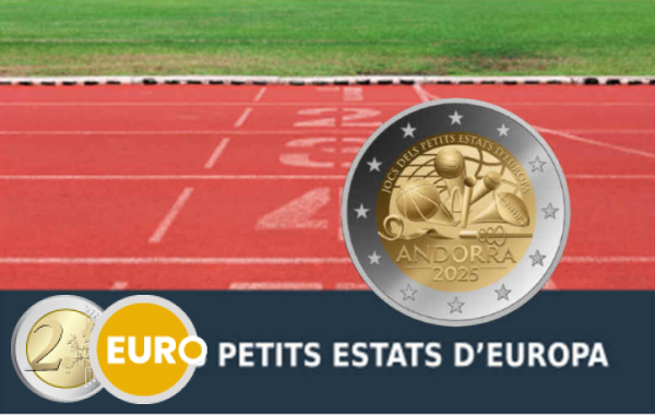 2 euros Andorra 2025 - Juegos de los Pequeños Estados de Europa BE Proof