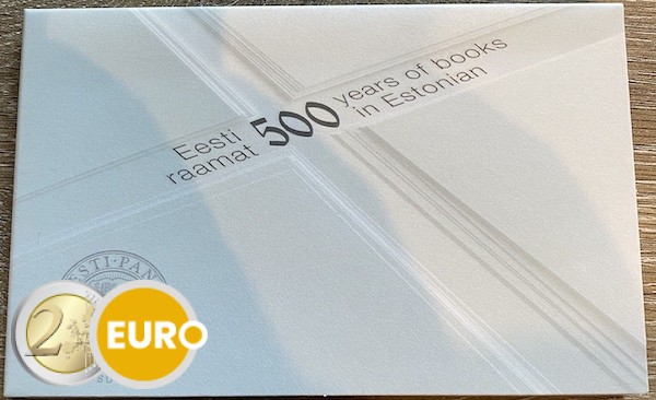 2 euros Estonia 2025 - Primer texto impreso BU FDC Coincard