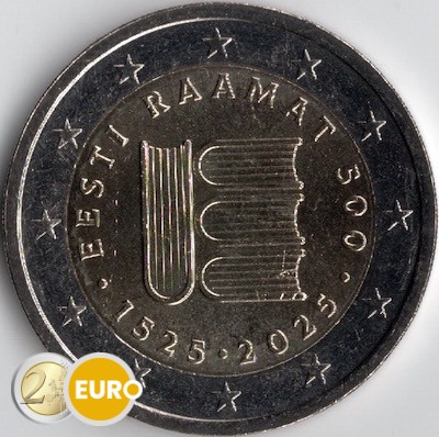 2 euros Estonia 2025 - Primer texto impreso UNC