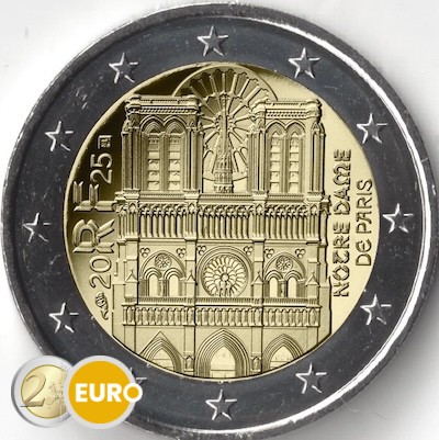 2 euros Francia 2025 - Notre Dame de París UNC