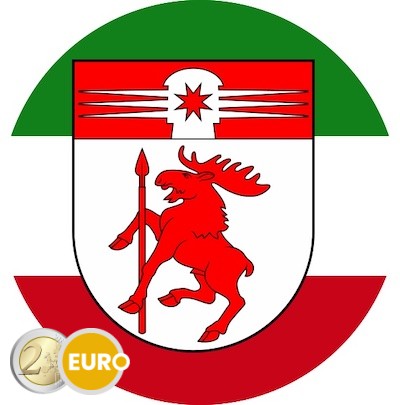2 euros Lituania 2025 - Mažoji Lietuva UNC