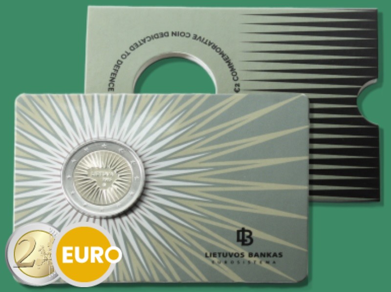 2 euros Lituania 2025 - Defensa BU FDC Coincard
