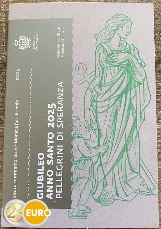 2 euros San Marino 2025 - Año Santo BU FDC