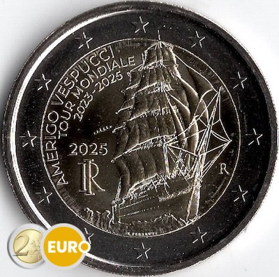 2 euros Italia 2025 - Amerigo Vespucci UNC