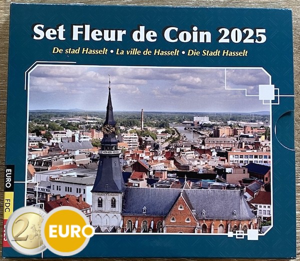 Serie de euro BU FDC Bélgica 2025 Hasselt