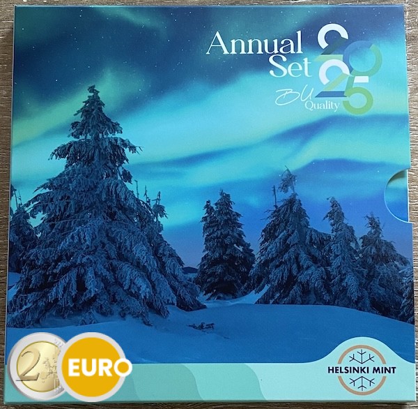 Serie de euro BU FDC Finlandia 2025 Naturaleza finlandesa