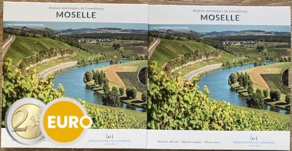 Euro set BU FDC Luxembourg 2025 Moselle + 2 euro Henri + 2 euro Schuman Declaration photo