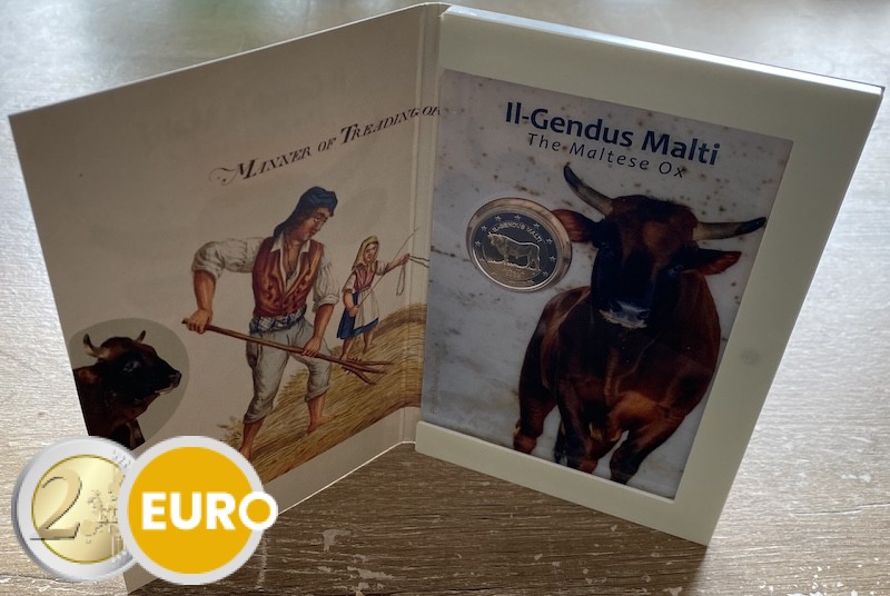 2 euros Malta 2025 - Buey maltés BU FDC Coincard
