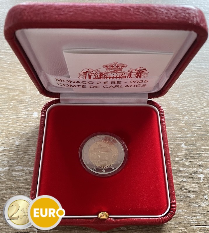 2 euros Mónaco 2025 - Antiguo feudo de Carladès BE Proof