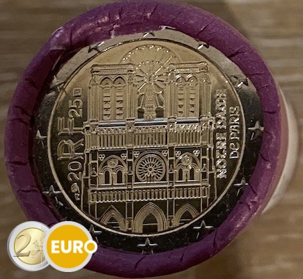 Rollo 2 euros Francia 2025 - Notre Dame de París UNC