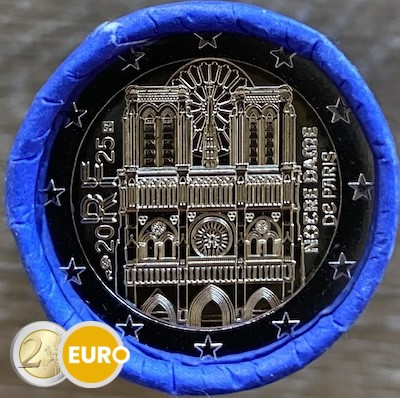 Rollo 2 euros Francia 2025 - Notre Dame de París BU FDC