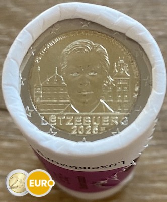 Rouleau 2 euros Luxembourg 2025 - 25 ans accession au trône Henri